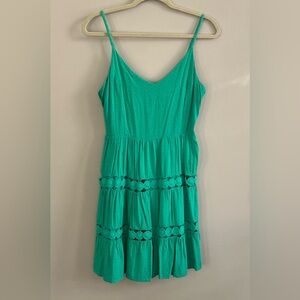 Skies are Blue sleeveless kelly green mini dress size medium